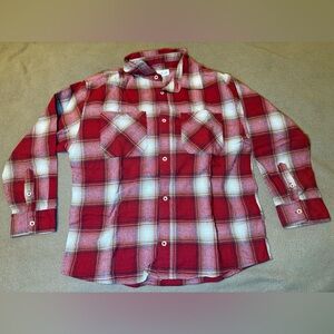 ZARA Boys Flannel Plaid button down shirt Sz 9